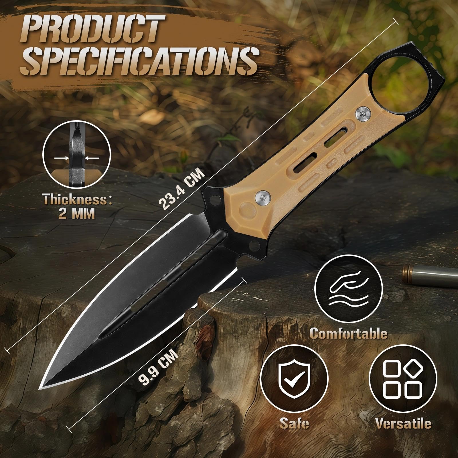 Freelander Outdoor Messer und Japanische Machete Survival
