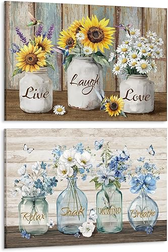 Miniatura 14 de Zessonic Arte de Pared Botánico Verde Salvia, Impresiones en Lienzo Enmarcado de Acuarela, Decoración Floral Blanca de Plantas Verdes Modernas para