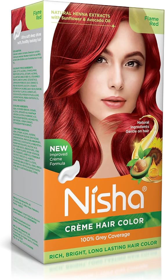 Nisha Hair Creme Color For Women Men Hair Color With Natural Henna