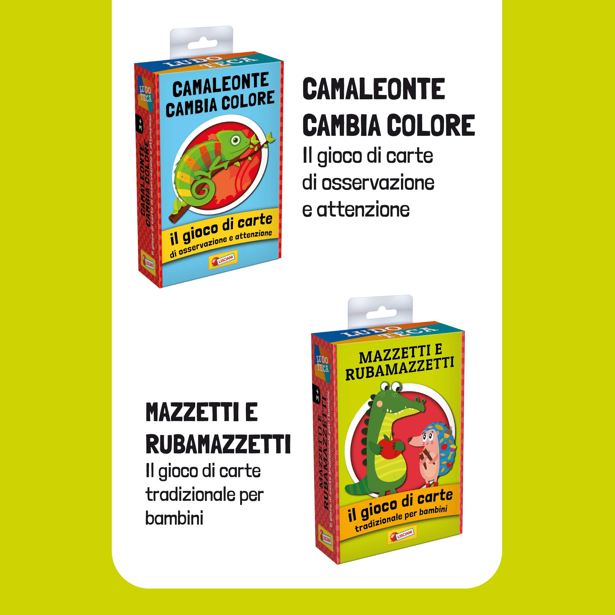 Liscianigiochi Ludoteca Le Carte Dei Bambini Asino Gioco Di Società, Multicolore