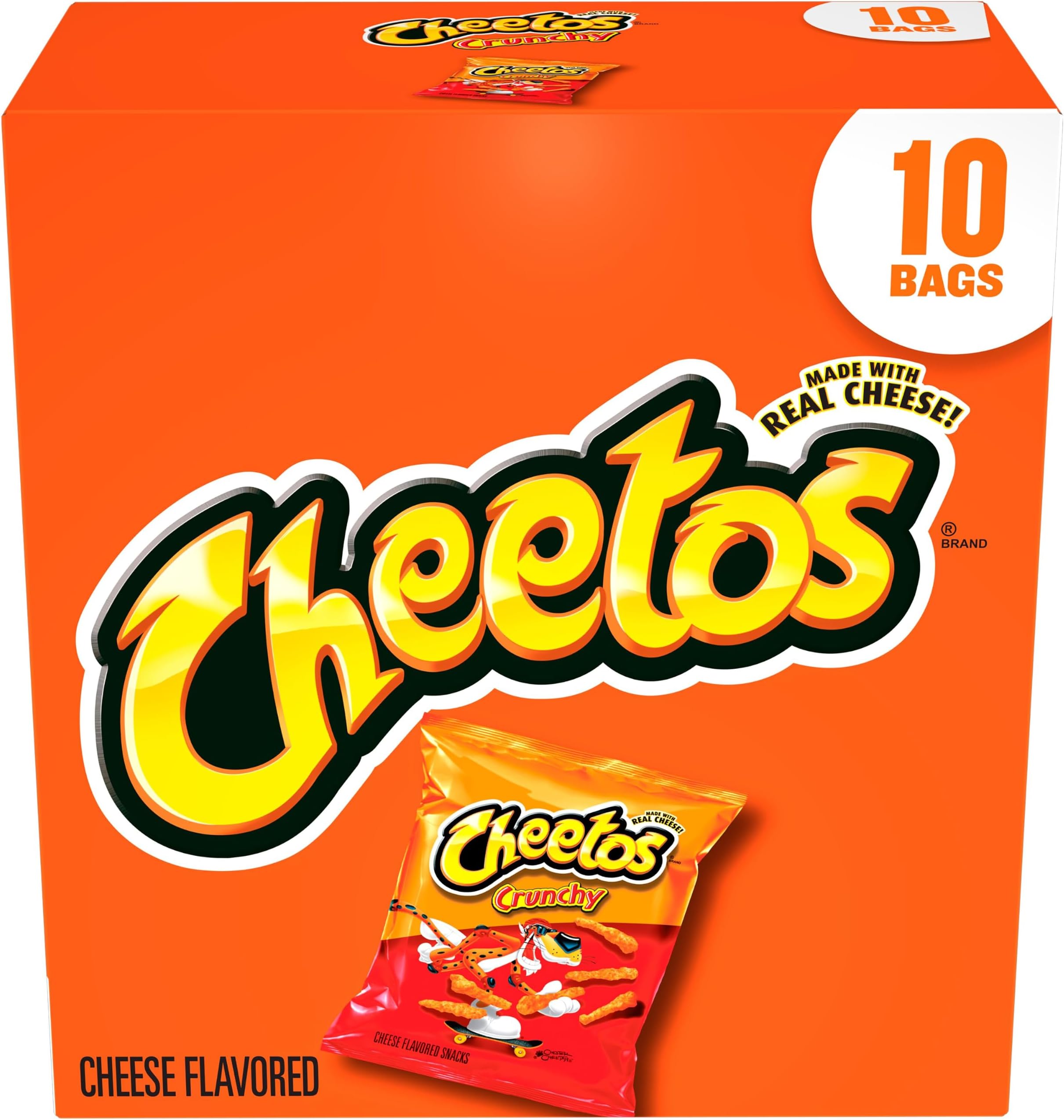 Frito-Lay Cheetos Crunchy, 1 Oz, 10 Ct