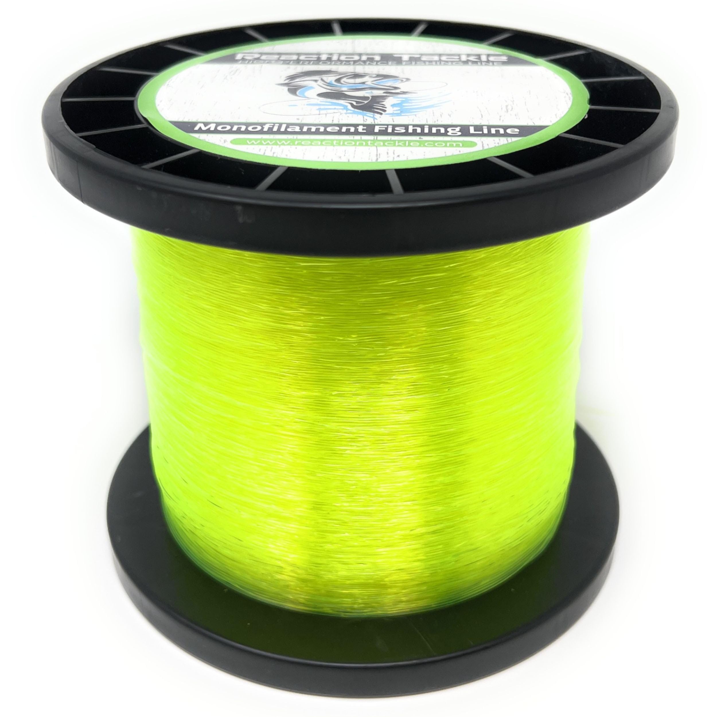 Reaction Tackle Monofilament Fishing Line- Strong and Abrasion-Resistant Nylon Mono, Smooth and Long Casting - Low Memory- Freshwater and Saltwater Fishing Monofilament Line