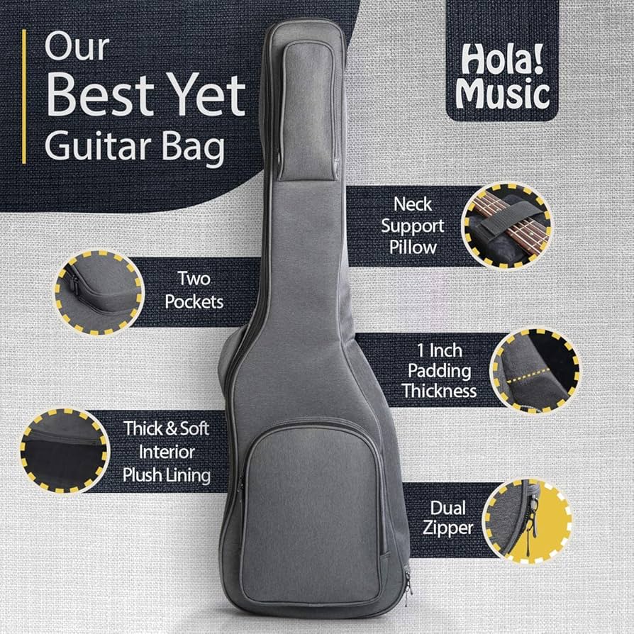 Amazon.com: Hola! Music Electric Bass Guitar Case - 41