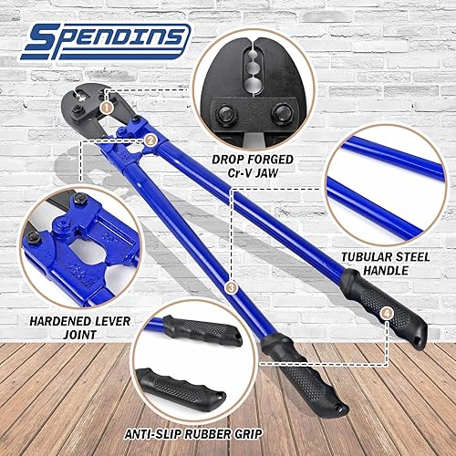 Miniatura 4 de Herramienta de estampación manual de 31.8 pulgadas, herramienta de prensado de cuerda de alambre para cables de 5/32 pulgadas, 1/4 pulgadas, 5/16