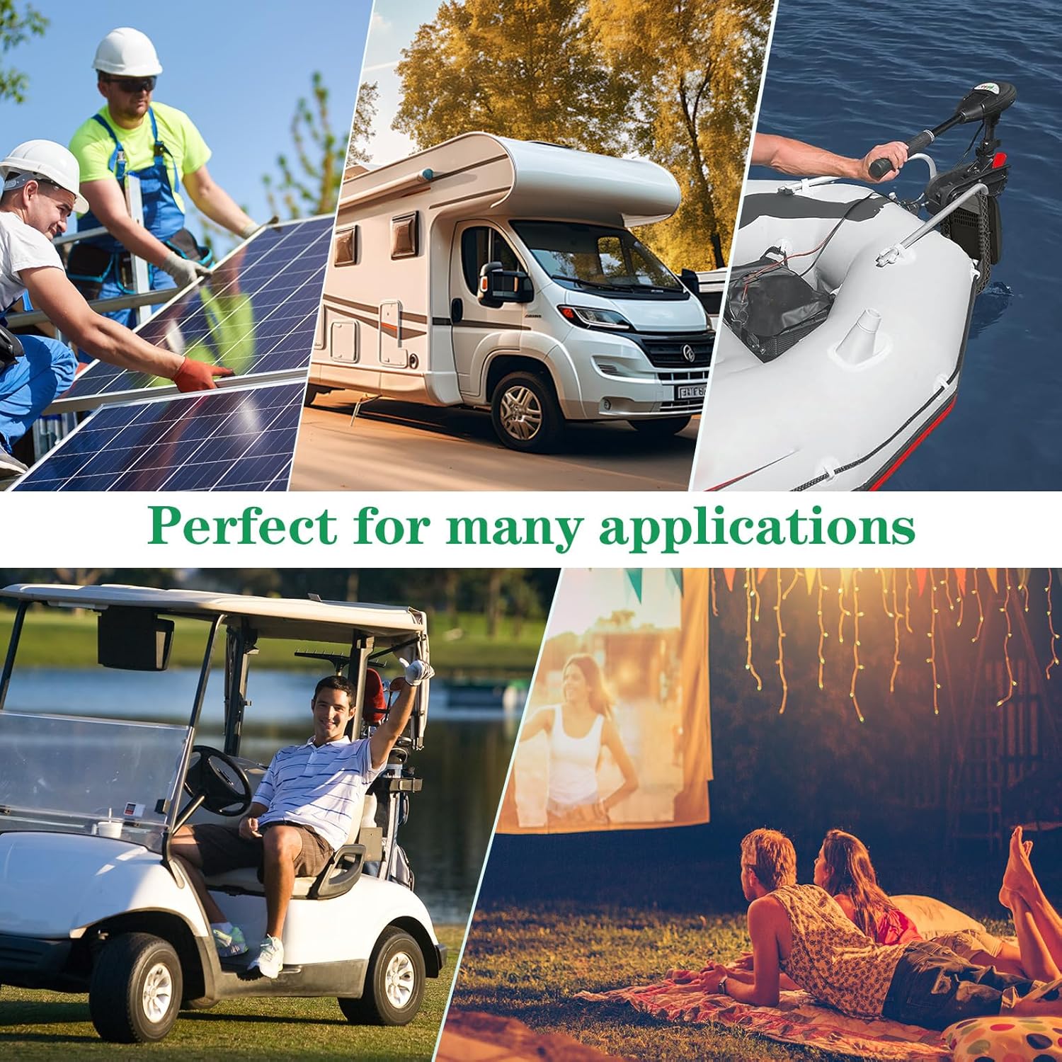 12V 330Ah LiFePO4 Lithium Battery, Built-in 200A BMS, 4000-10000 Cycles, Perfect for RV, Solar, Marine, Camping, Off-Grid, Trolling motor