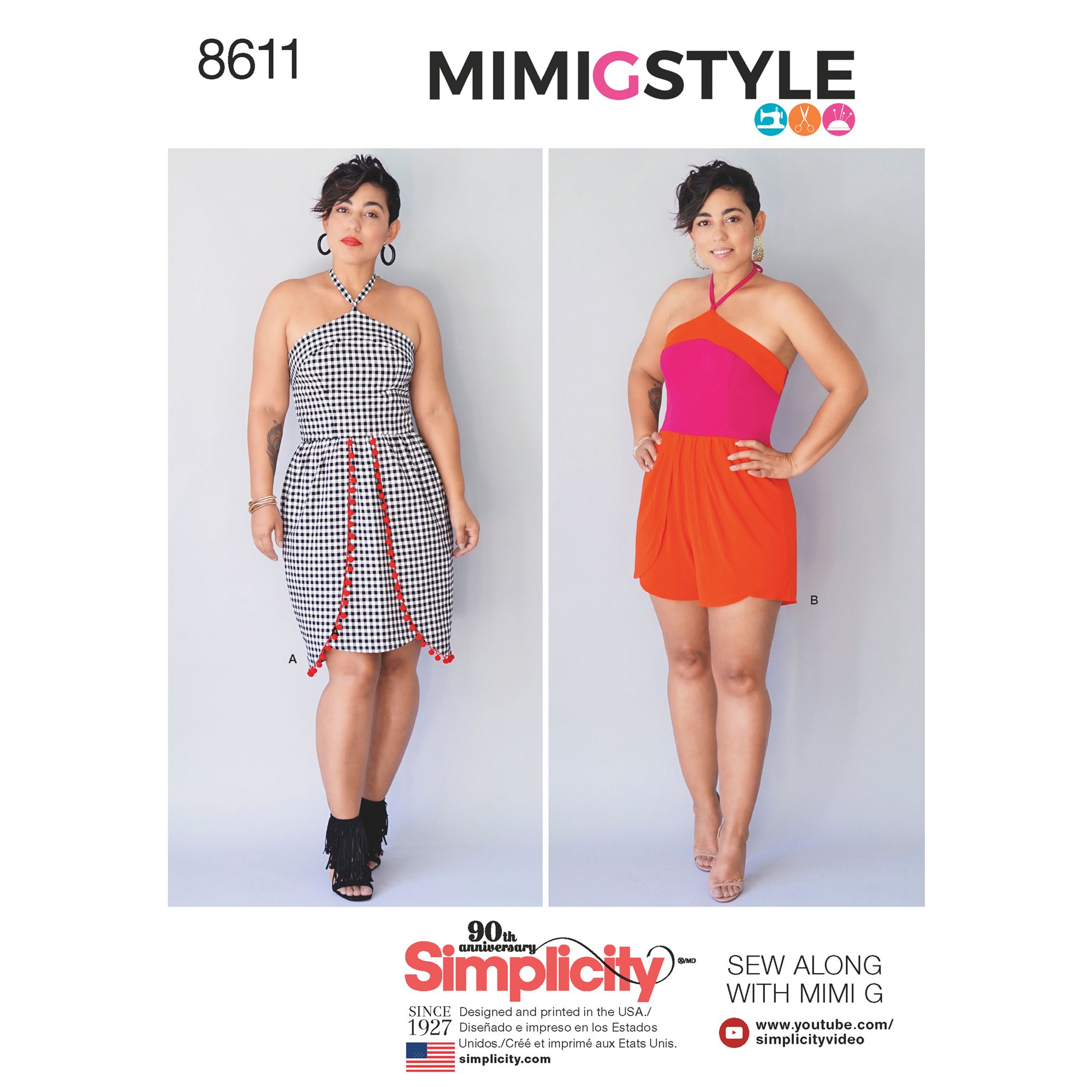 Patron Simplicity 8611 pour coudre une robe femme ajustée sans plis rebelles
