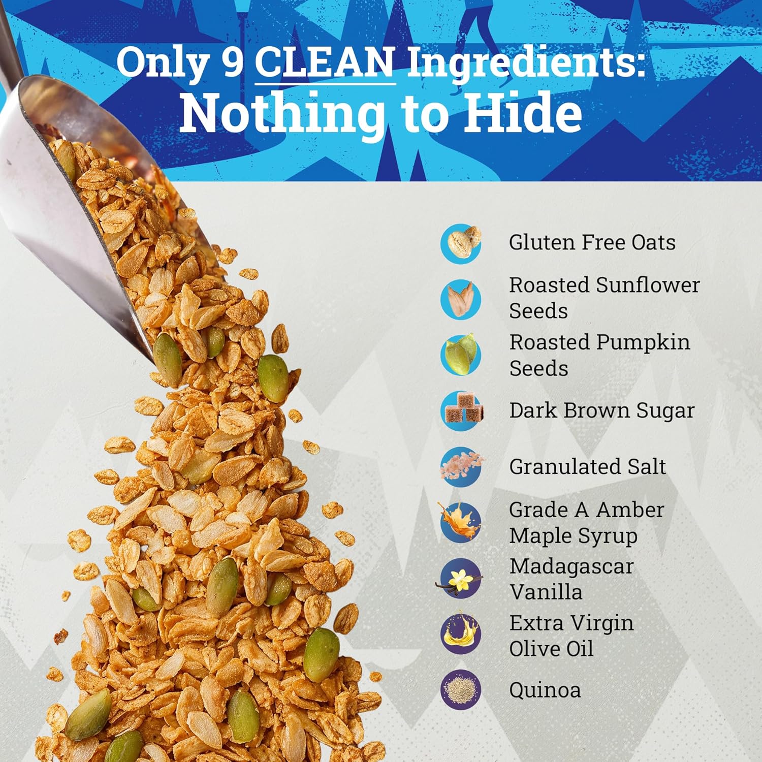 Ladera Vanilla Quinoa Granola - Nut Free Low Sugar Breakfast Cereal, Gluten Free & Vegan, Honest Ingredients, 20 LB