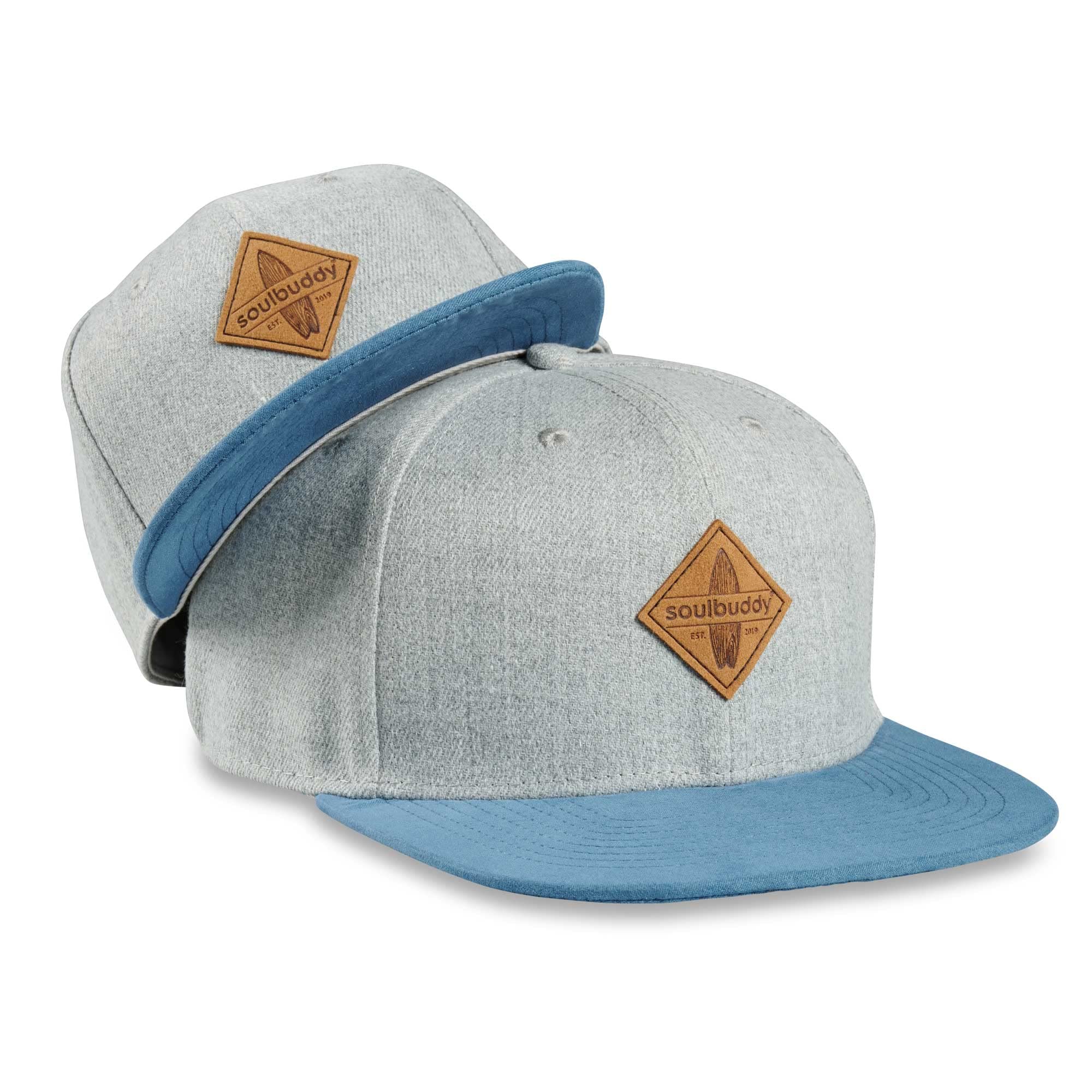 Soulbuddy Vater Sohn Baseball Cap Set – 2er Partnerlook Familie – Herren & Kinder Basecap – tolle Sommer Caps – Snapback Bundle – Papa Geschenk – One Size + 1 Kinder Cap Größe S, M oder L