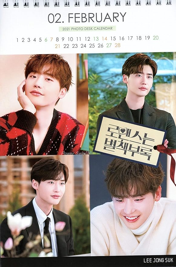 イ ジョンソク Leejongsuk 卓上 カレンダー 写真集 カレンダー 21 22年 2年分 ステッカーシール 12点セット アイドル 芸能人グッズ ホビー