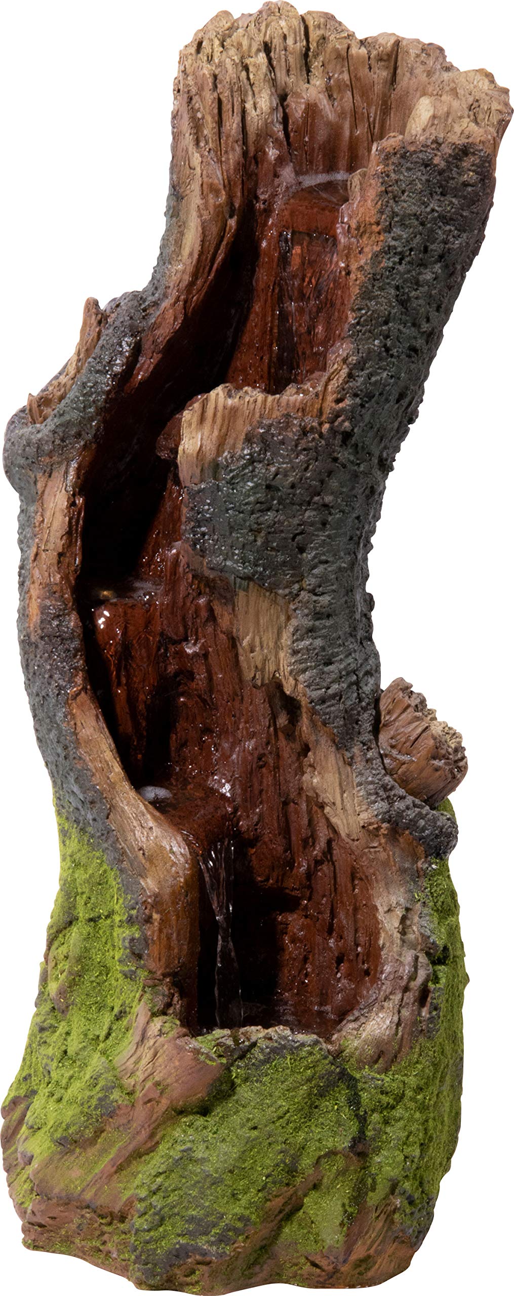 dobar® 96310e Fuente de jardín de diseño Grande con iluminación LED, Cascada de poliresina, para Exteriores, decoración Decorativa, diseño de árbol, 33 x 28 x 78 cm