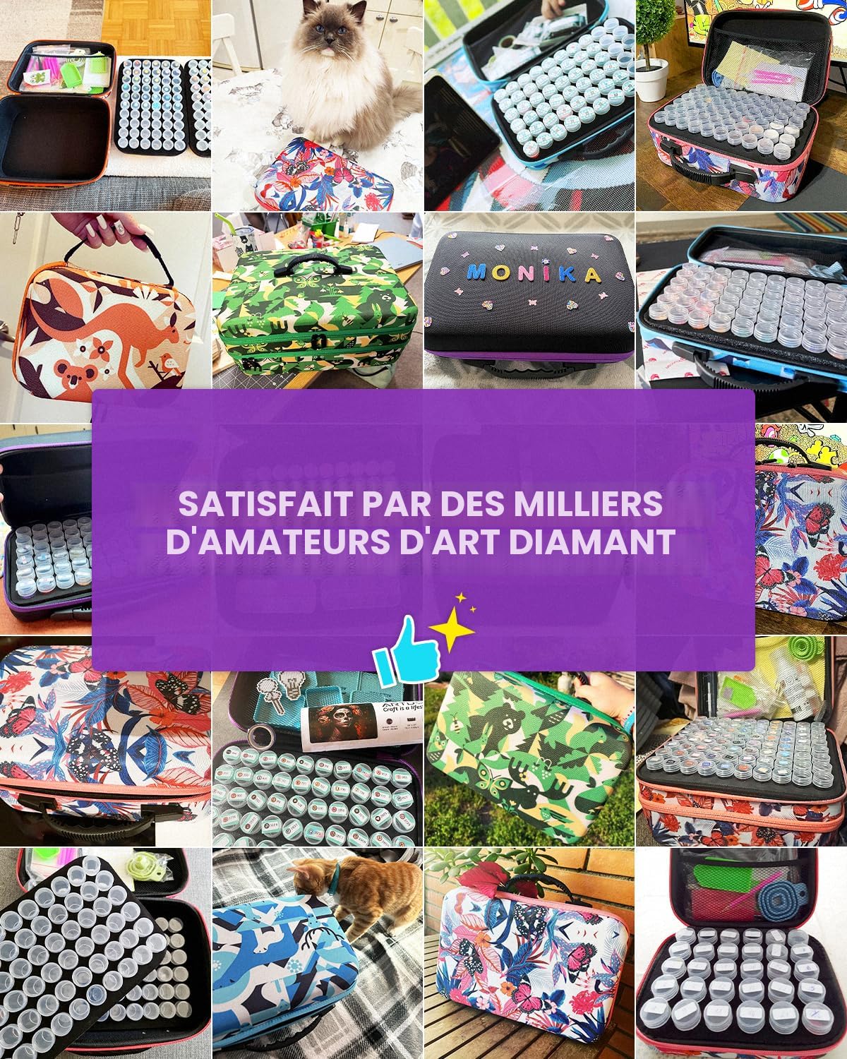 Agatige 6 Plateaux De Tri En Plastique Pour Strass Et Perles - 11x9 Cm - Organisation Loisirs Créatifs Et Diamant Painting