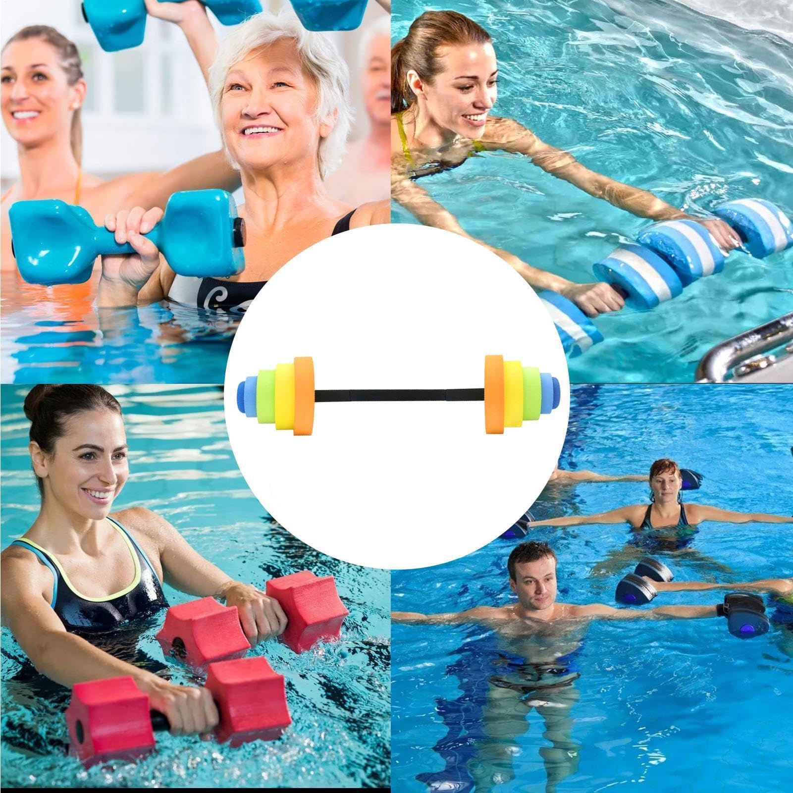 Odważniki do aerobiku w wodzie, ciężarki do hantli, ciężarki do wody do Aquasportu, fitnessu i treningu, do domowej siłowni, na zewnątrz, na podwórku, nad jeziorem i nad rzeką