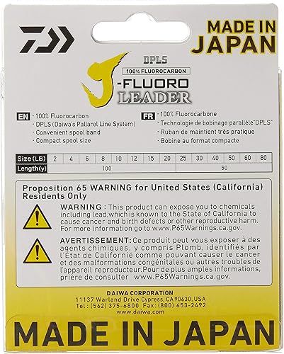 Miniatura 4 de Daiwa J-Fluoro Líder de fluorocarbono 100YD Carrete