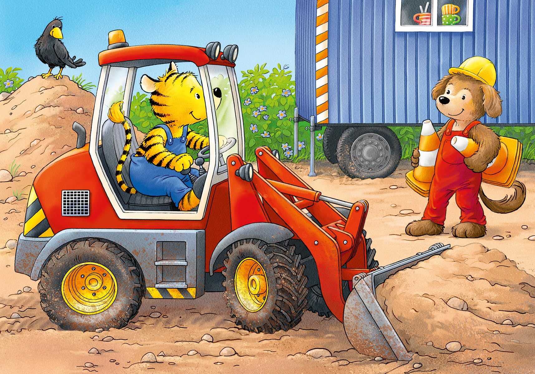 Ravensburger My First Puzzles, Construction Site Animals (2, 3, 4 & 5 piece) Jigsaw Puzzles for Kids 2 Years Up - Image 4