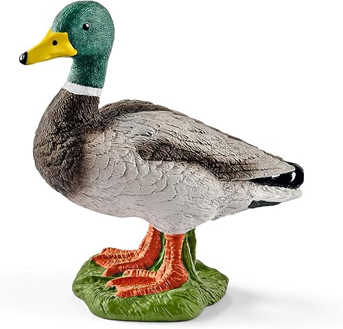 Schleich Figura de juguete de pato Farm World, altamente detallada y duradera, juguete divertido y educativo para niños y niñas, regalo para niños a