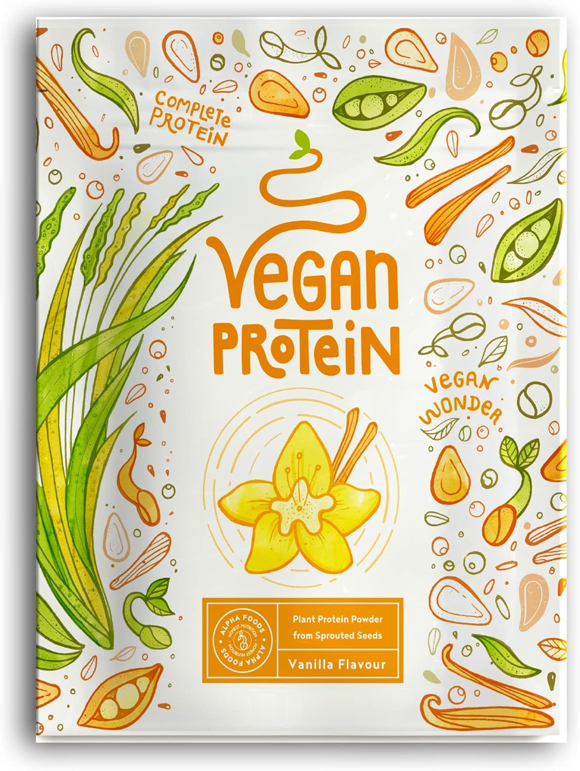 Vegan Protein Vanille Pflanzliches Proteinpulver 30g