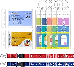 SEAVILIA 5 Pack Cruise Luggage Tag Holder & 2 Pack Cruise Ship Lanyards with Waterproof Id Badge Holder, Cruise Essentials 2025 for NCL, Princess, Carnival, Royal Caribbean and Celebrity