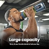 Vista 2 de Ninja BC151EM Blast Licuadora Portátil, Sin Cable, Recipiente de 18oz, Licuadora Personal para Batidos y Licuados, Libre de BPA, Tapa Hermética