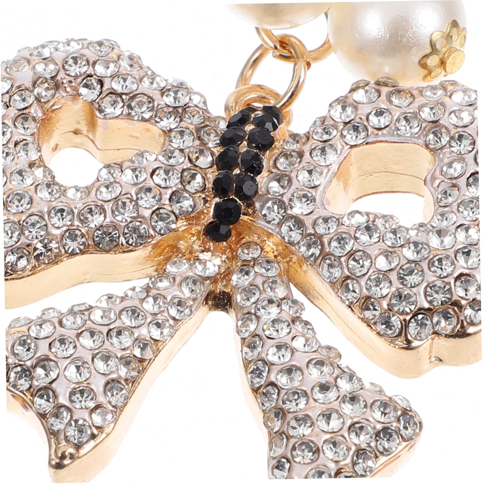 Ciieeo 4pezzi Ciondolo Portachiavi Forma Di Fiocco Decorativo Lucido Per Borse e Valigie Accessorio e Creativo Per