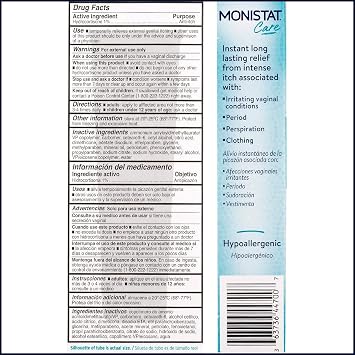 Monistat Comp Care Itch C Size 1z Monistat Complete Care Itch Cream 1z