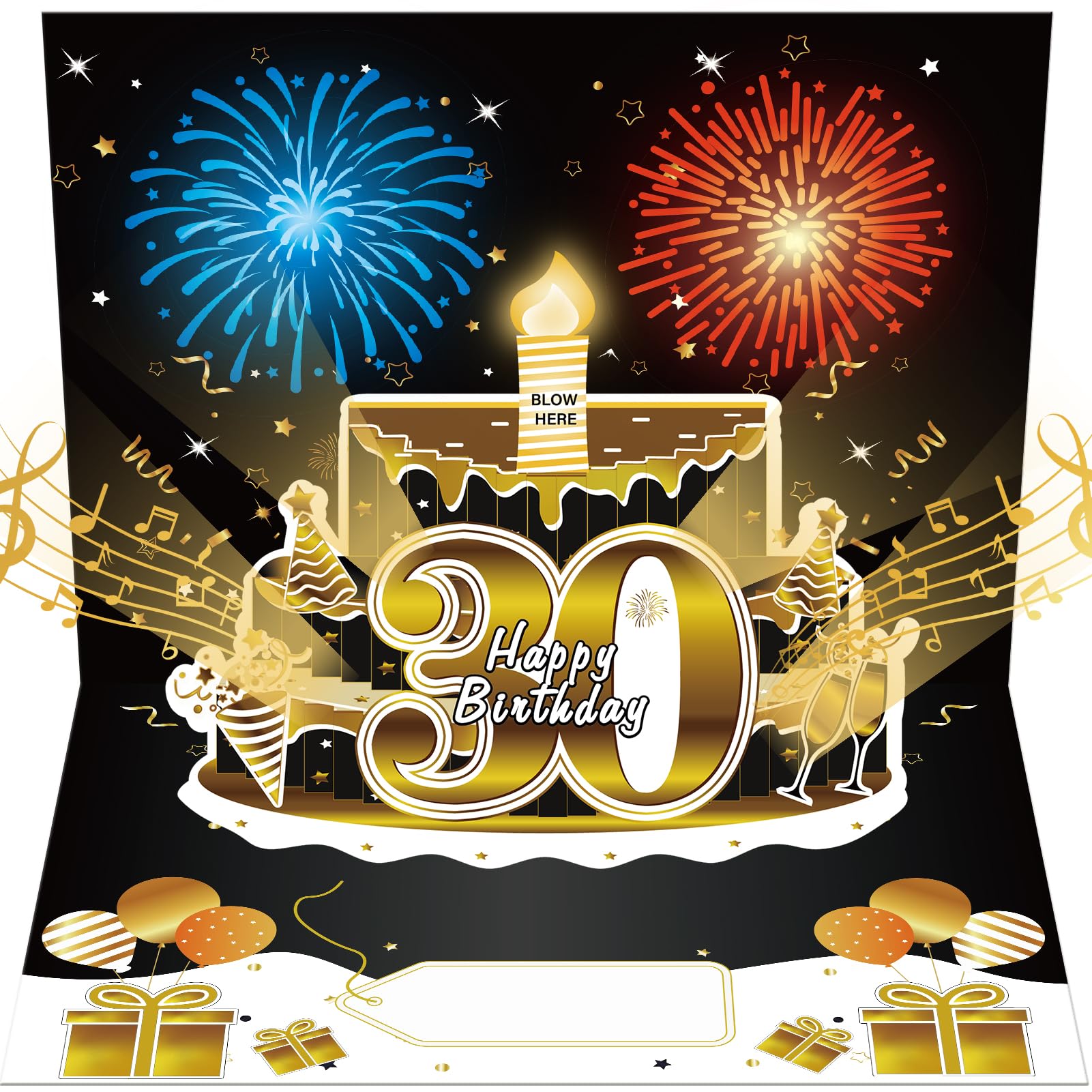 Turypaty 3D Pop-Up Birthday Card