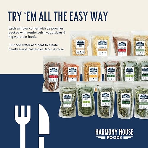 Miniatura 3 de Harmony House Muestreador de lujo - Paquete variado de 32 unidades, bolsas resellables con cremallera, para cocinar, acampar, suministros de