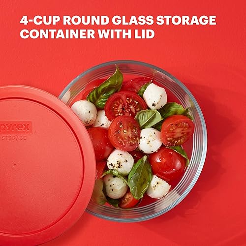 Miniatura 3 de Pyrex Simply Store - Recipiente de cristal para almacenamiento de alimentos, tapas de plástico sin BPA y no tóxicas de ajuste perfecto, apto para