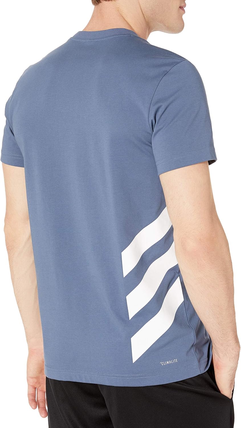 adidas Men's 3-stripes Short Sleeve Graphic Tee