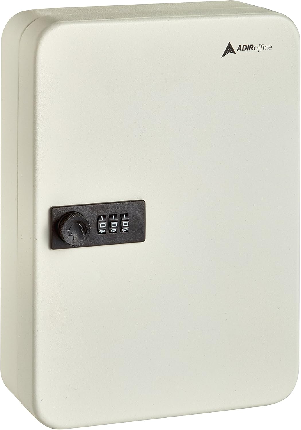 AdirOffice Key Steel Security Cabinet Box - 48 Keys Capacity - Combination Lock (White)