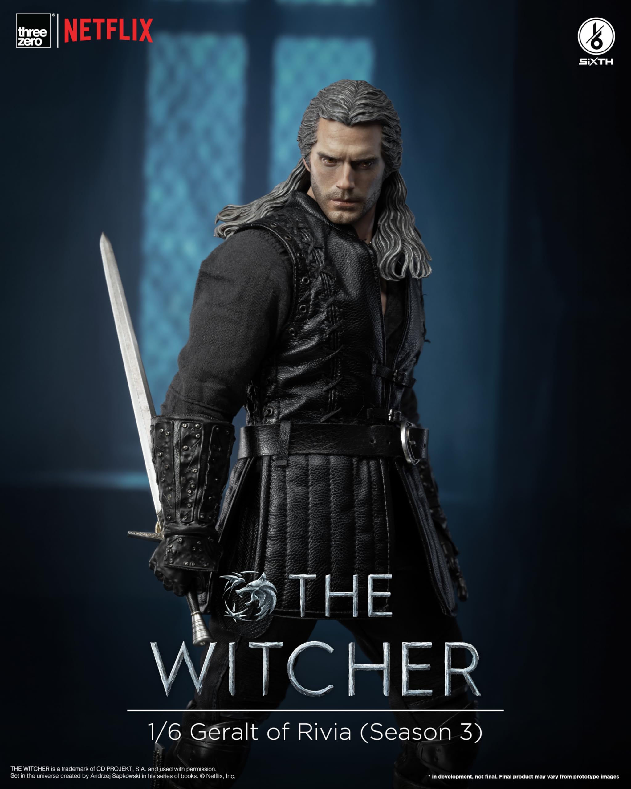 Threezero The Witcher: Geralt of Rivia (Stagione 3) Action Figure in scala 1:6