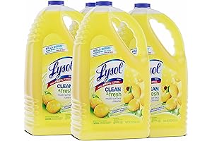 Lysol Disinfecting Cleaner Pour, Multi-Surface Antibacterial All Purpose Cleaner, Sparkling Lemon and Sunflower Essence
