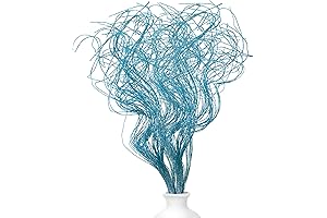 Glitter Curly Ting Ting Blue Branches Christmas Decorations