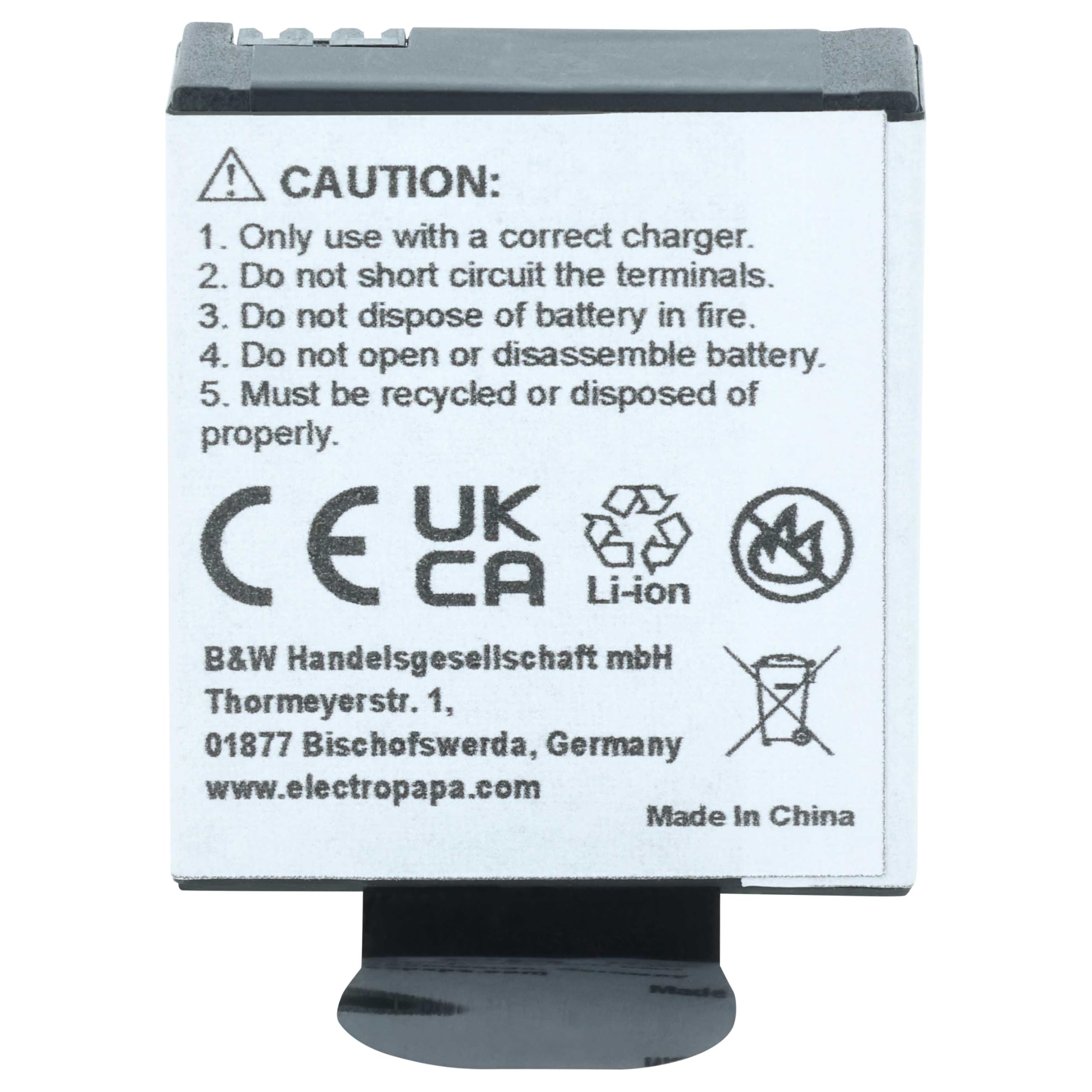 vhbw 3x batteria compatibile con AEE Lyfe Silver, Titan, S72 | mini fotocamera (850mAh, 3,7V, Li-Ion)