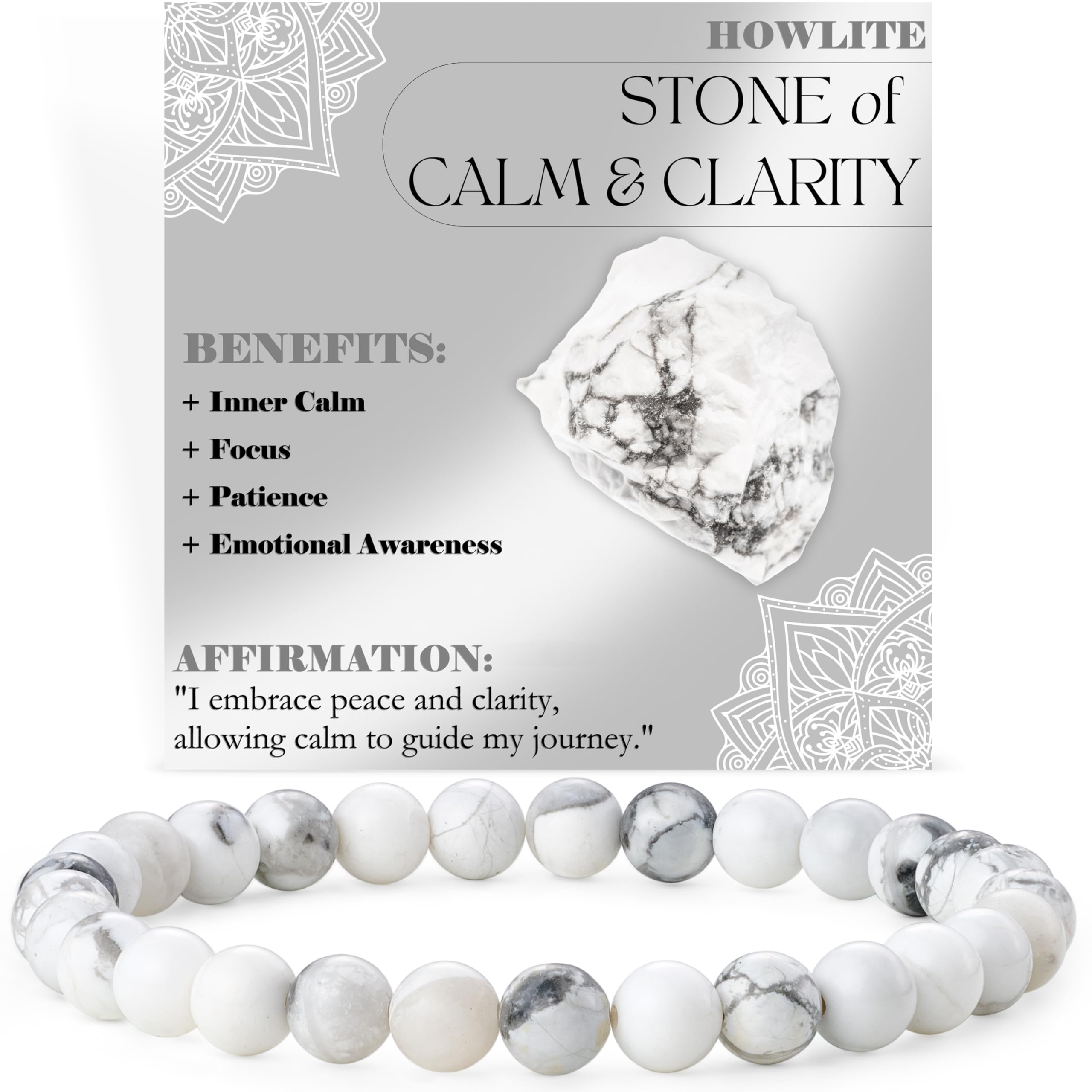Bivei signora braccialetto perline 6mm semiprezioso cristallo naturale elastico elastico cristallo accessori regalo di yoga