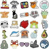 Vista 2 de Juego de 204050 pines de mochila esmaltados, divertidos pines esmaltados a granel, broches estéticos, alfileres de solapa, anime para mochilas