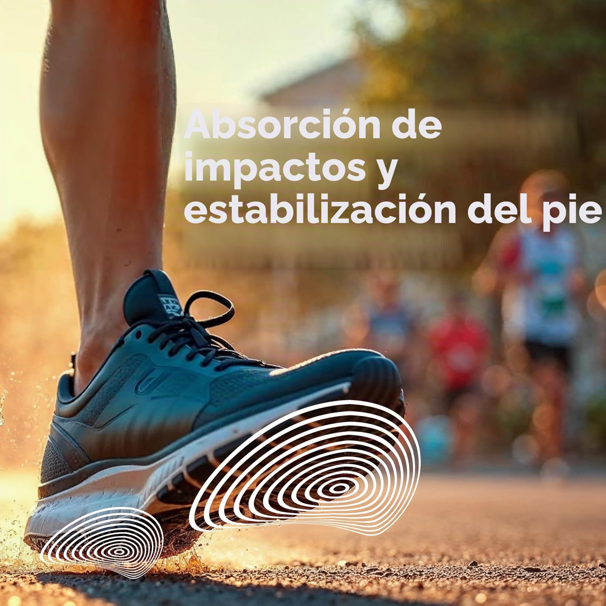 SORBOTHANE Inserto de zapato que absorbe los golpes