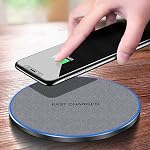 Chargeur sans fil, 20W Station de recharge rapide sans fil pour iPhone 17 Pro Max/17 Air/16/15/14/13/12/11/XS/XR/8 Plus,Air pods, pour Samsung Galaxy S25/S24/S23,Note20/10,Galaxy Buds,Pixel 10/9, Gris