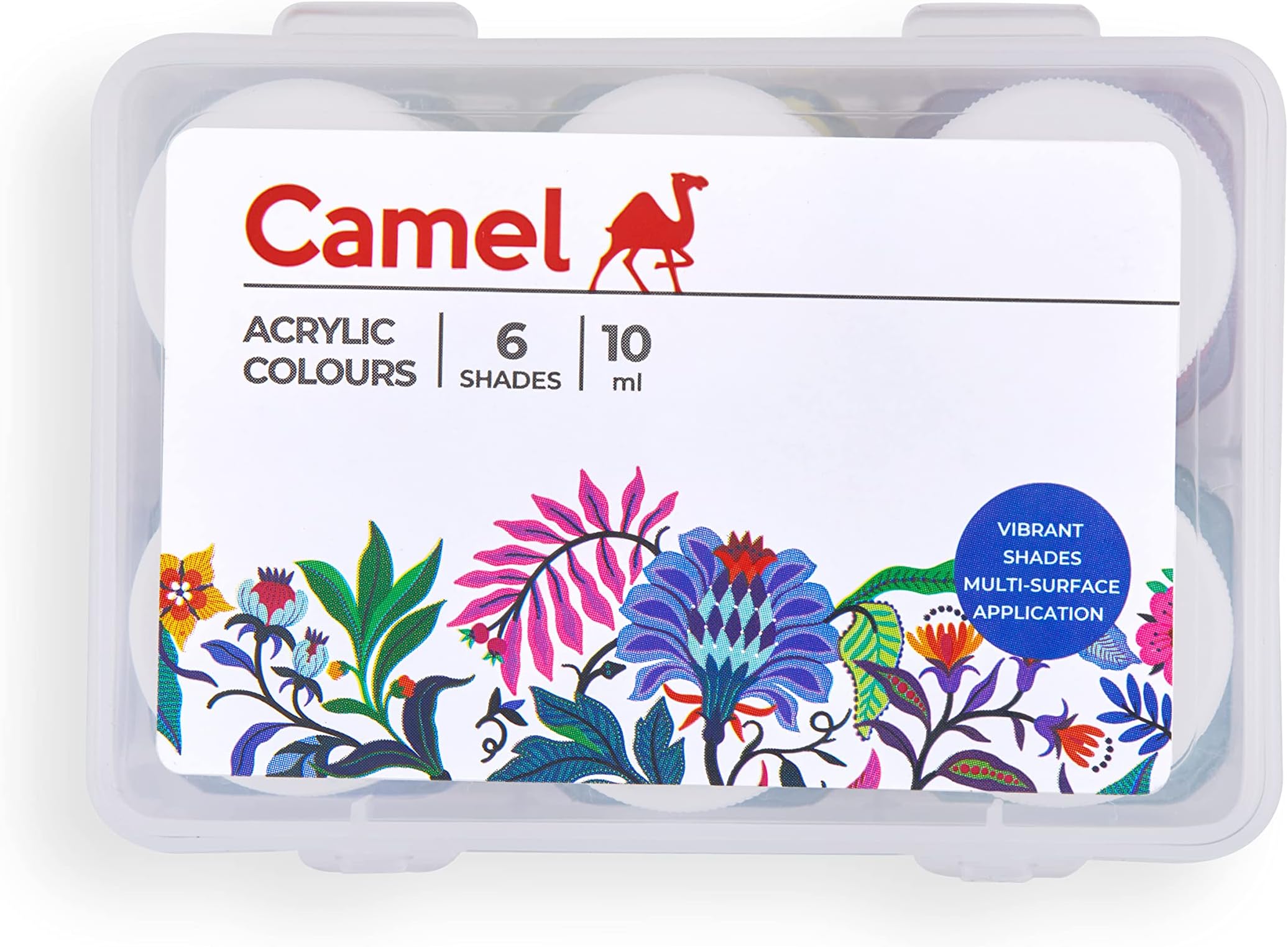 Camlin Kokuyo 2206602 Fabrica Acrylic Ultra Colors - 10ml Each, 6 Shades