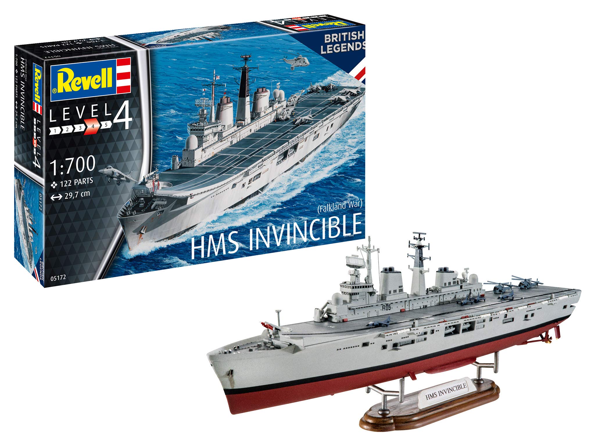 Revell RV05172 HMS Invincible Falkland War Plastic Model kit 1:700 product thumbnail 2