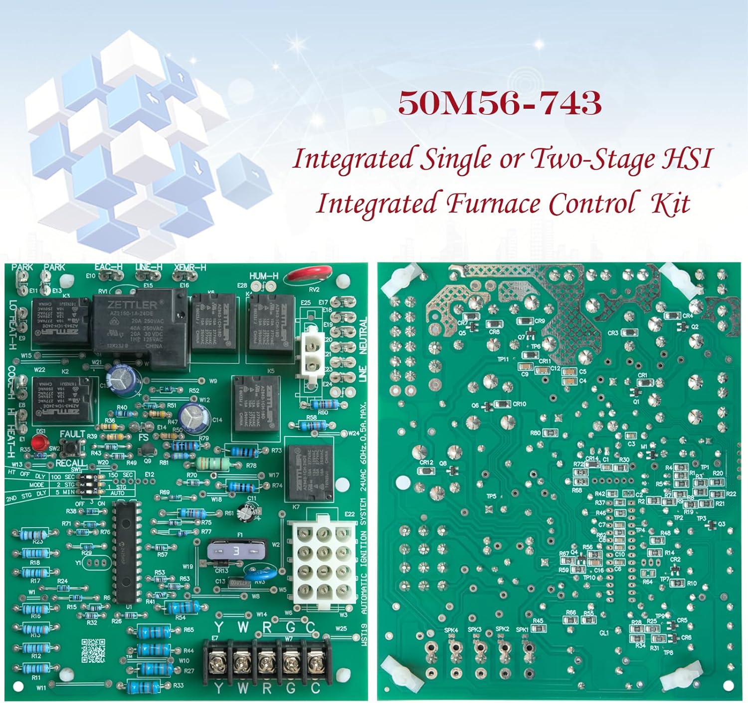 PCBBF162S Furnace Control Board, 50M56-743 Replacement for Goodman Furnace Control Circuit Board, PCBBF132, PCBBF132S,0130F00006, 0130F00006S, PCB00109, PCBBF109, PCBBF122, PCBBF122S