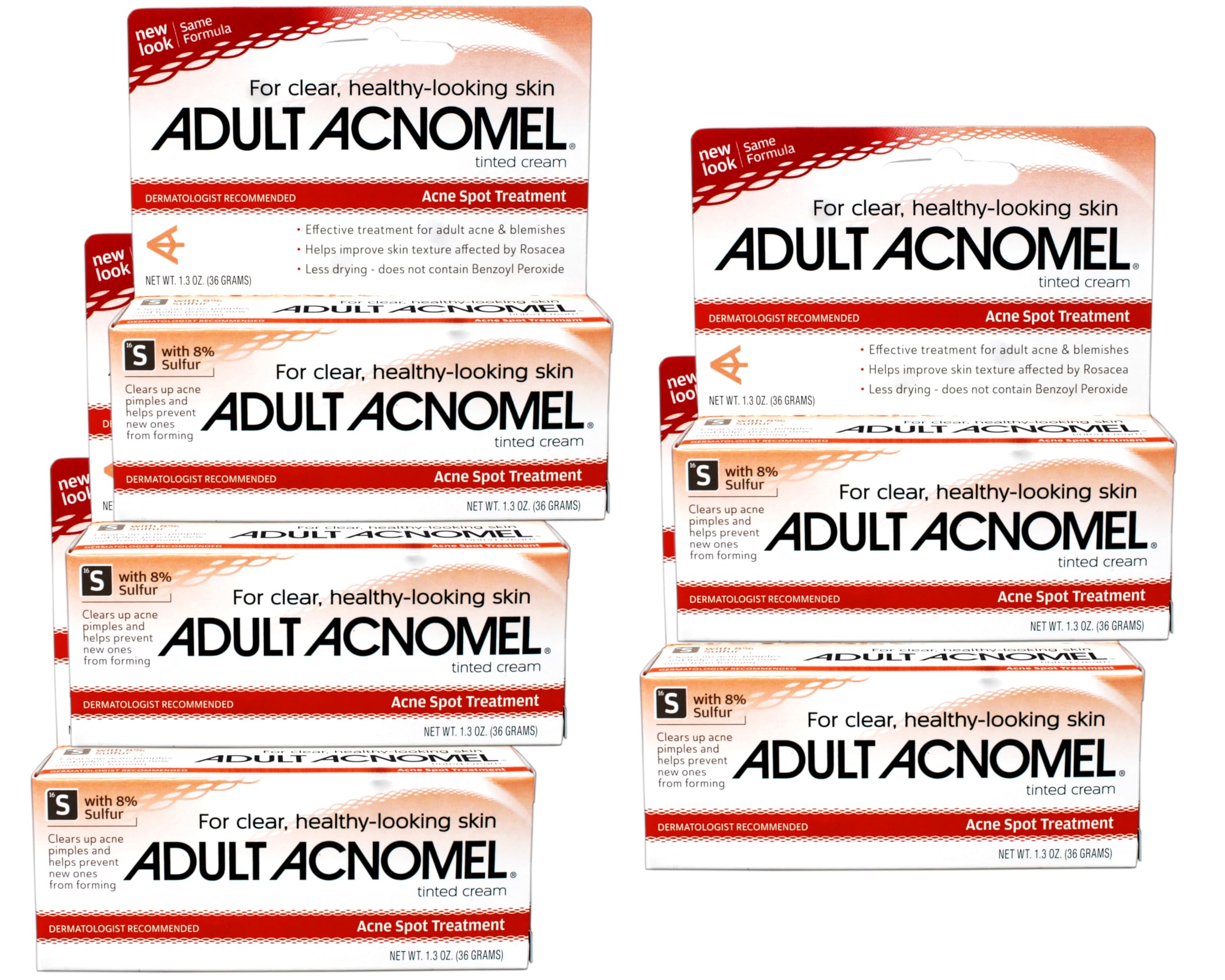 Adult Acnomel Tinted Cream 1.30 oz (Pack of 5)