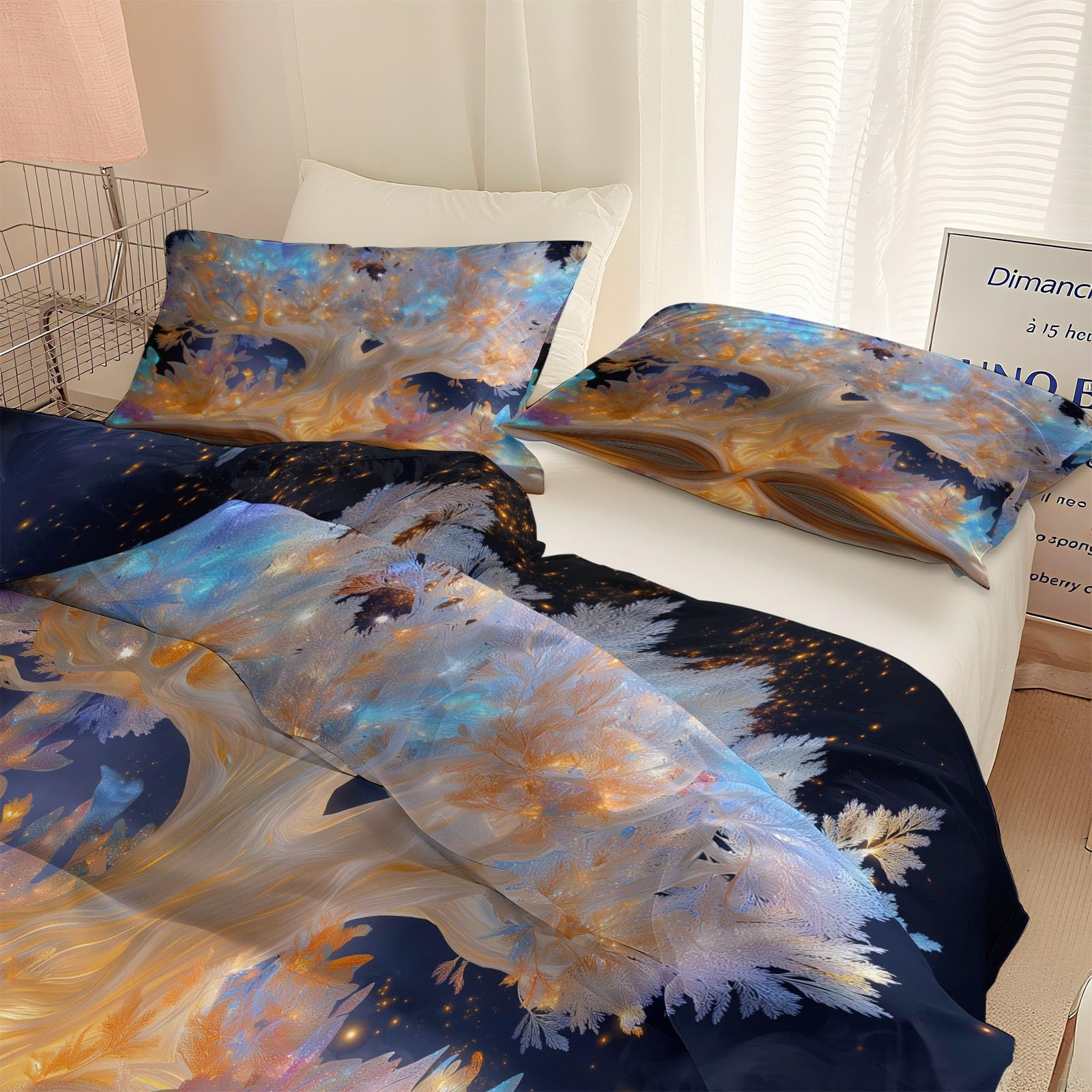 Poszewka na kołdrę King 230 x 220 cm 3-częściowy – zestaw pościeli z poszewką na poduszkę, miękkie, oddychające, luksusowe zestawy poszewek na kołdrę do użytku na wszystkie pory roku, nowoczesne