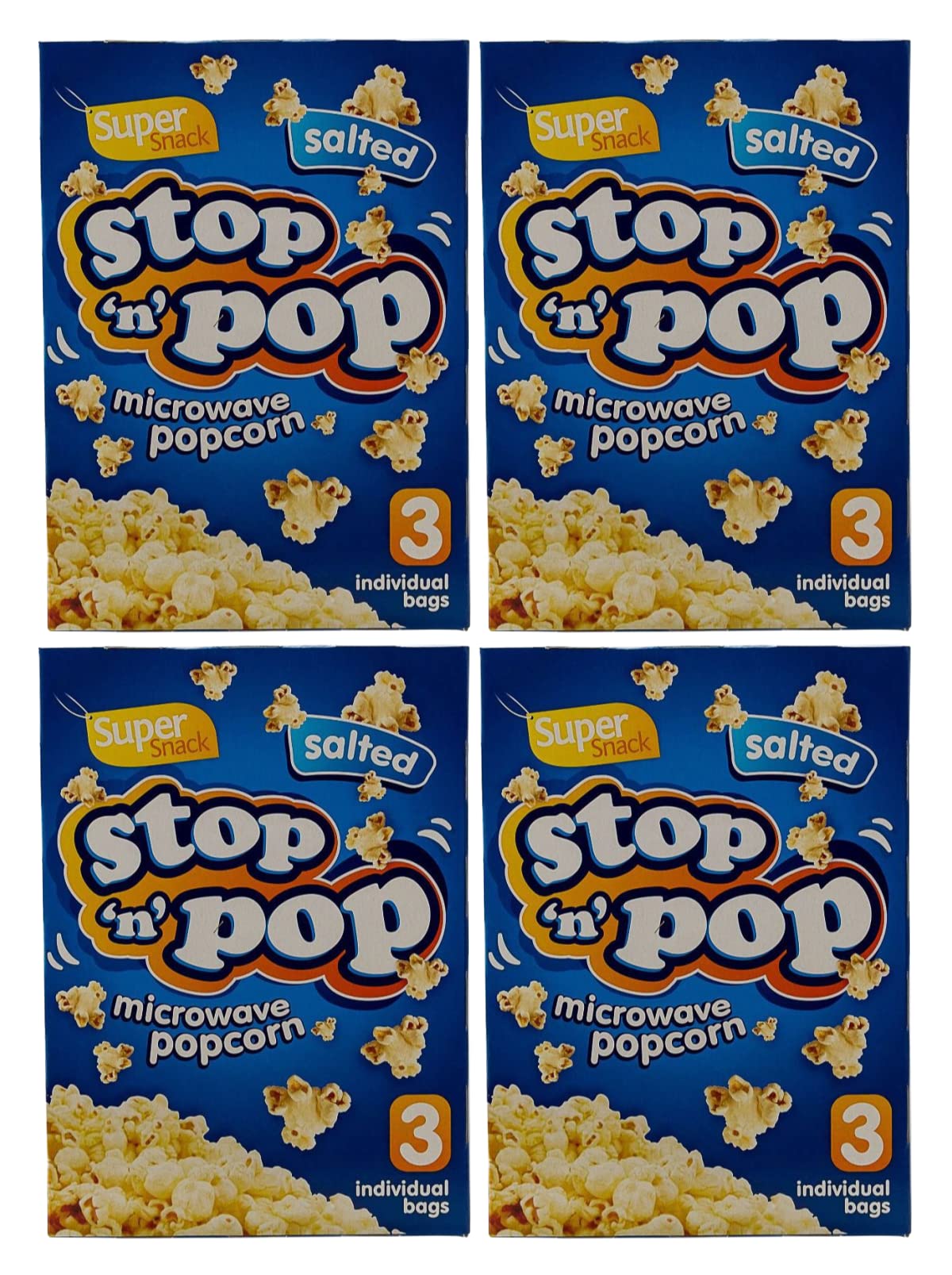 Buy Super Snack Stop 'n' Pop Microwave Popcorn Salted Flavour Perfect