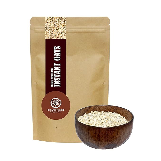 Organic Forest Gluten Free Instant Oats High Protein Cereal for Breakfast Oats for Weight