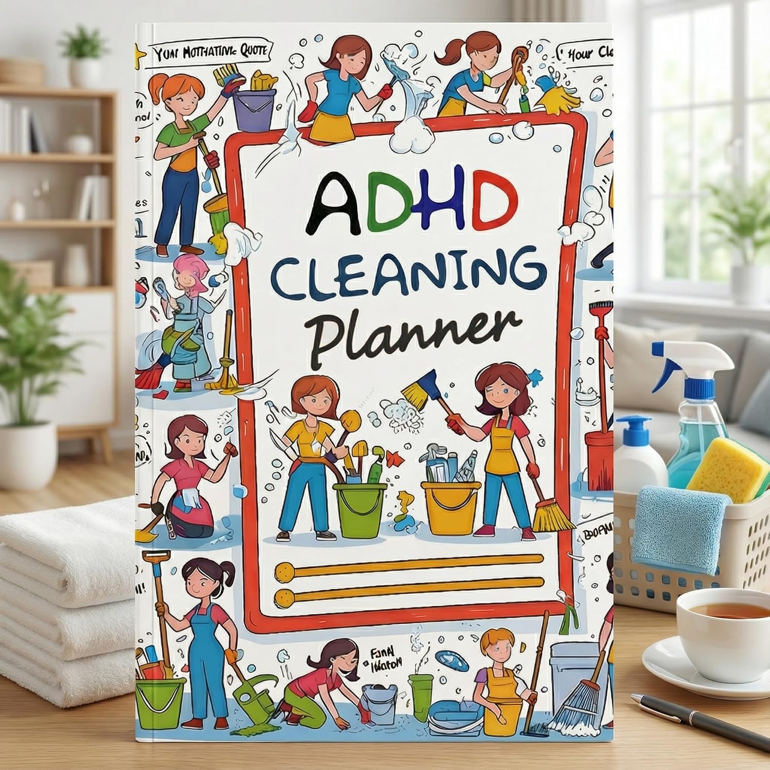 ADHD Cleaning Planner for Adults Women - Cleaning Planner with Chore Checklist, Daily & Weekly Cleaning Schedule, Organizing Toolkit image 3