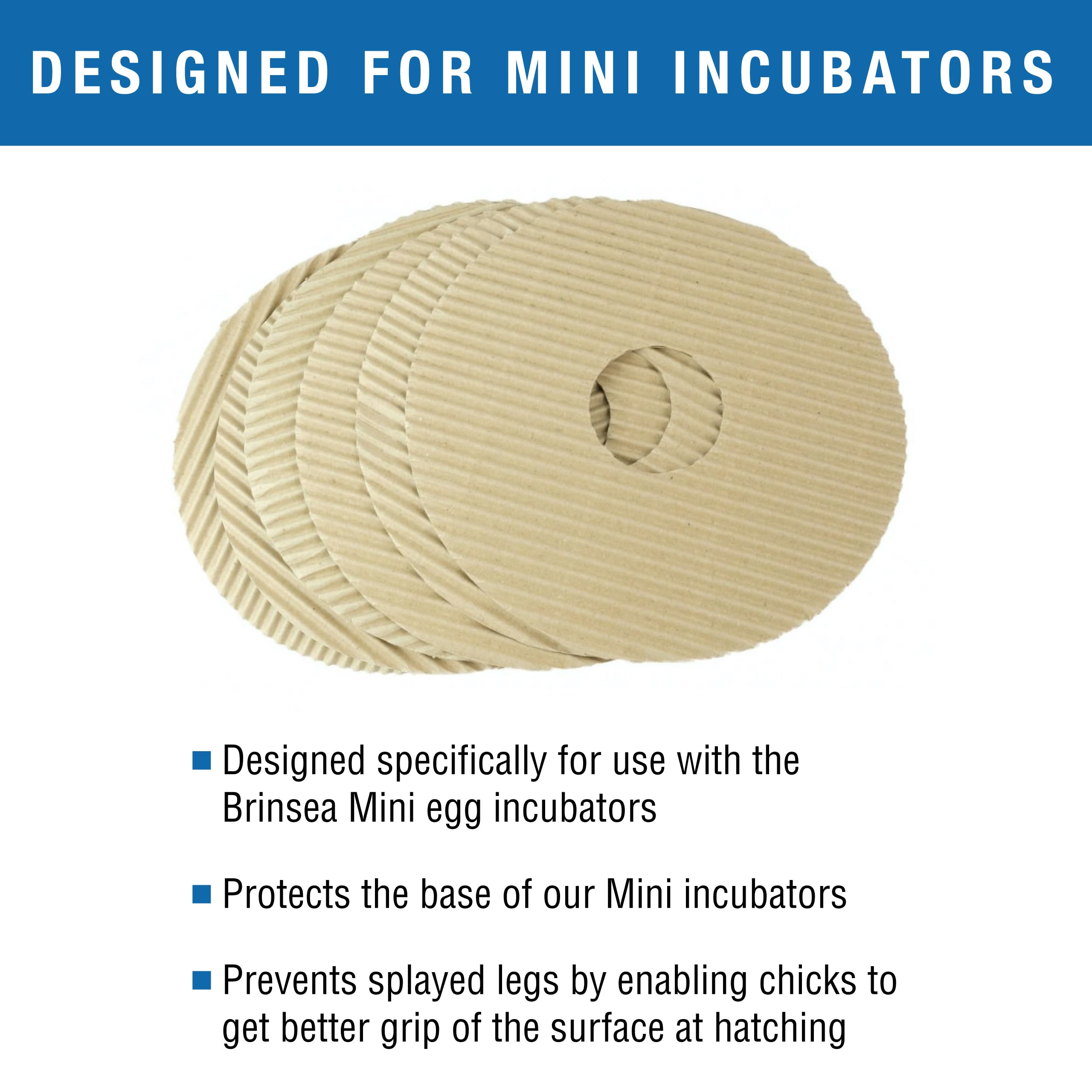 20 Pcs Egg Incubators Hatching Mats Corrugated Cardboard Chick Incubator Hatching Mats Compatible Maxi Egg Incubators Textured Disposable Floor Cover