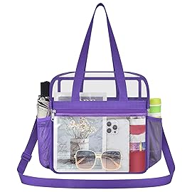Oraben Clear Bag Stadium Approved 12612 Clear bag for Stadium Events Transparent Lunch Bag for Sports Concert Festival Work