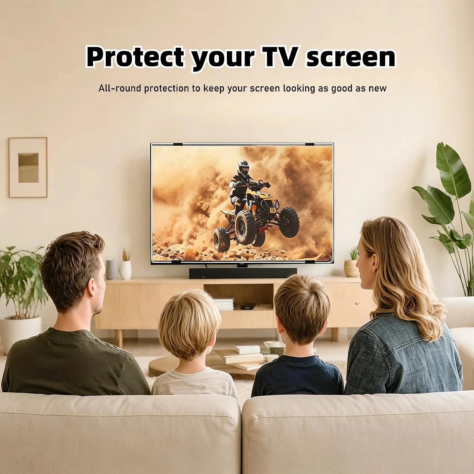 930 x 525 mm ochraniacz ekranu Smart TV, ochrona przed odblaskami, niebieskie światło, ochrona oczu, akcesoria telewizyjne, łagodzi zmęczenie oczu, wyświetlacz LCD LED 4k OLED QLED HD TV (106.7 cm 930