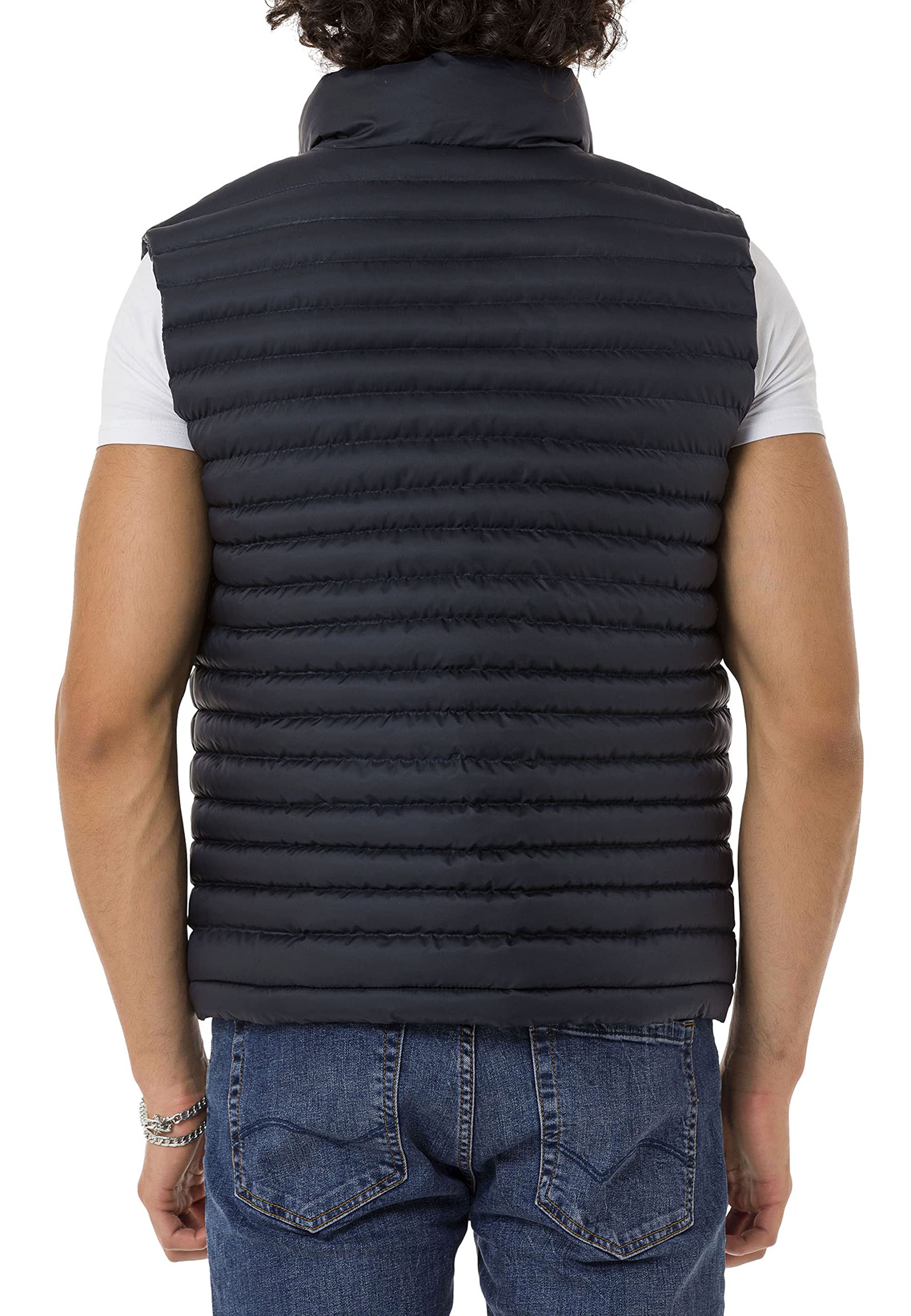Red Bridge - Chaleco para hombre con cuello alto