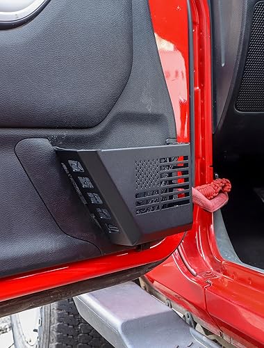 Miniatura 7 de Savadicar Bolsillos de metal para puerta delantera compatibles con Jeep Wrangler JK JKU 2011-2018, accesorios de almacenamiento de puerta para